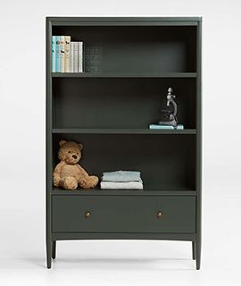 Hampshire Tall Olive Wood 3-Shelf Bookcase