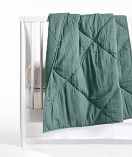 Supersoft Cool Pine Cotton Gauze Baby Crib Quilt