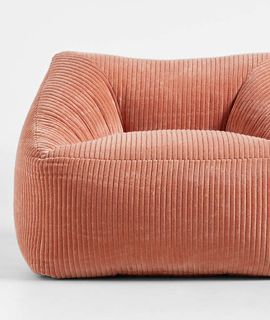 Terracotta Velvet Corduroy Kids Plush Lounge Chair