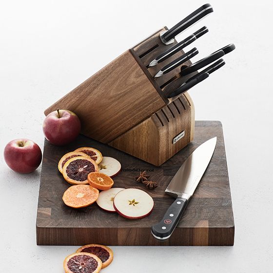 Wusthof Classic 9-Piece Acacia Wood Knife Block Set