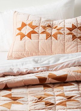 Elegant Pink Heritage Velvet Quilt