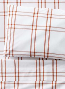 Stax Almond Brown Yarn-Dyed Organic Cotton Sheet Set