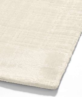 Viscose Grid Ivory Kids Area Rug