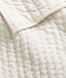 Natural Organic Heathered Jersey Baby Crib Quilt