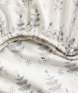 Supercozy Nordic Winter Flannel Crib Fitted Sheet