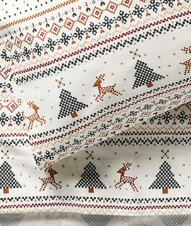 Supercozy Fairisle Cotton Flannel Sheets