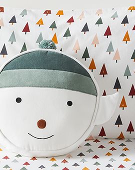 Elf Round Velvet Christmas Throw Pillow