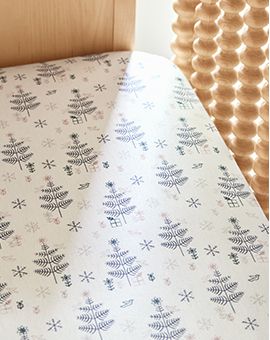 Supercozy Nordic Winter Flannel Crib Fitted Sheet