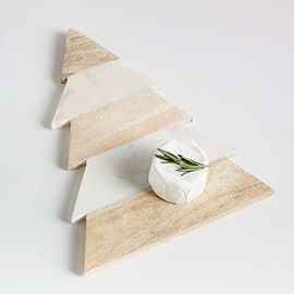 Taiga Small Wood and Marble Tree Board