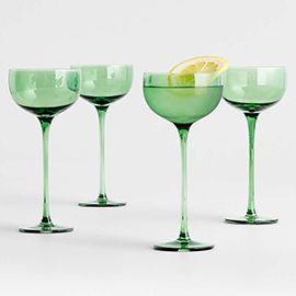 Green Aperitif Glasses