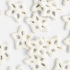 White Snowflake Pretzels