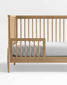 Bodie Natural Oak Wood Convertible Crib