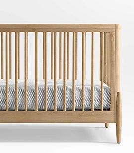 Bodie Natural Oak Wood Crib