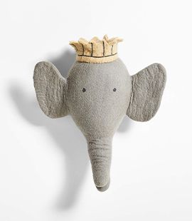 Felt Elephant Animal Head Wall Decor