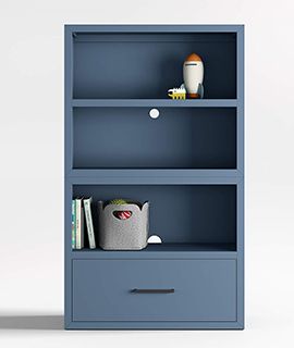 Ever Simple Modular Slate Blue Bookcase