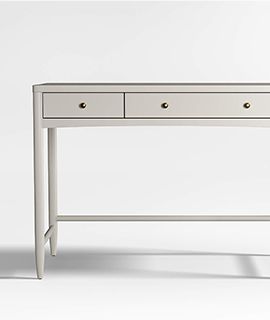 Hampshire Cozy Grey 2-Drawer Desk