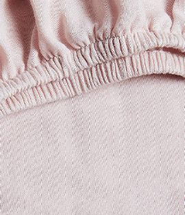 Supersoft Mauve Rose Organic Cotton Gauze Crib Fitted Sheet