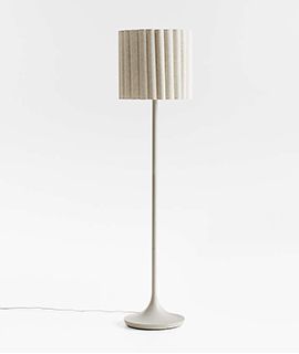 Emme Pleated Linen Floor Lamp