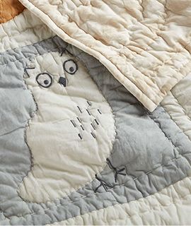 Forest Animals Organic Cotton Baby Crib Quilt