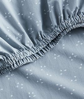 Cozy Cloud Twinkle Washed Organic Cotton Crib Fitted Sheet