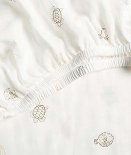 Sea Dreams Organic Cotton Baby Crib Fitted Sheet