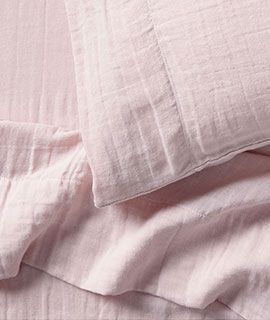 Supersoft Mauve Rose Organic Cotton Gauze Sheets