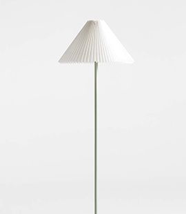 Flo Fluted Sage Green Kids Floor Lamp