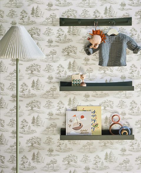 Chasing Paper Tree Toile Removable Wallpaper