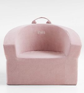 Large Lilac Mauve Kids Lounge Barrel Chair