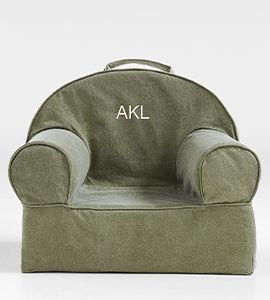 Large Cyprus Green Kids Lounge Nod Chair