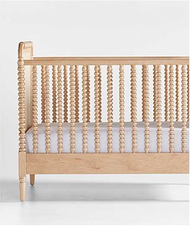 Jenny Lind Maple Wood Spindle Convertible Baby Crib