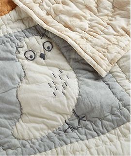 Forest Animals Organic Cotton Crib Quilt