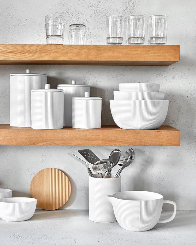 hanno ceramic bowls & canisters from the kitchen by Crate