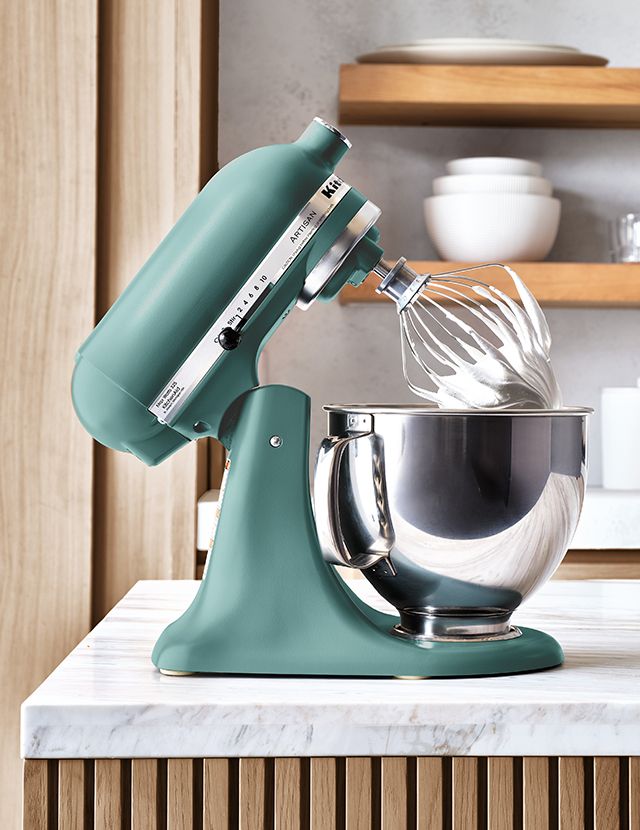 KitchenAid stand mixer in exclusive mint julep