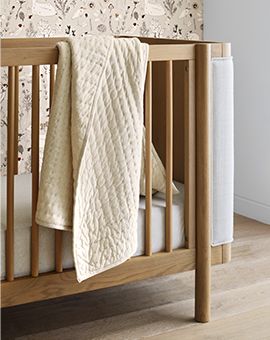 Redondo Upholstered Wood Baby Crib