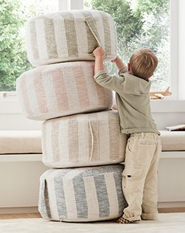 Cove Striped Floor Cushion