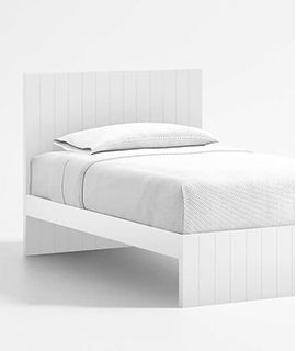 Best Value Finn White Wood Kids Twin Bed