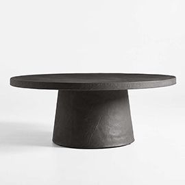 Willy Concrete Pedestal Coffee Table