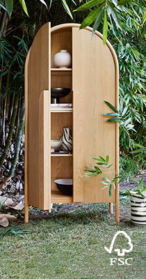 Annie Natural Storage Cabinet