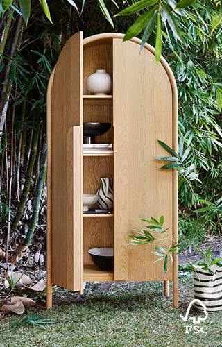 Annie Natural Storage Cabinet