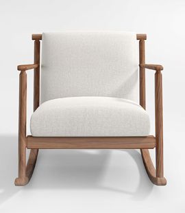 Ojai Upholstered Wood Frame Nursery Rocking Chair