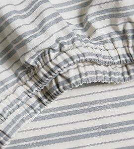 Frenchie Cloudy Blue Organic Cotton Baby Crib Fitted Sheet