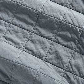 Jack Cloudy Blue Organic Cotton Baby Crib Quilt by Leanne Ford