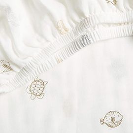 Sea Dreams Organic Cotton Baby Crib Fitted Sheet