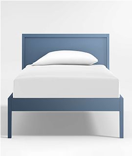 Ever Simple Slate Blue Wood Kids Twin Bed