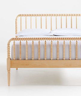 Jenny Lind Kids Maple Wood Spindle Full Bed
