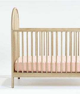 Canyon Spindle Wood Crib by Leanne Ford