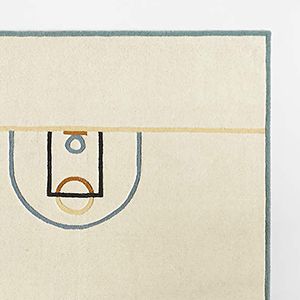 Modern Basketball Court Area Rug