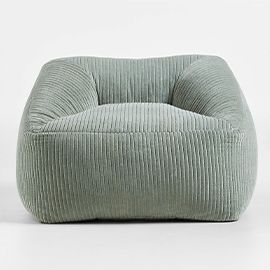 Verte Green Velvet Corduroy Kids Lounge Chair
