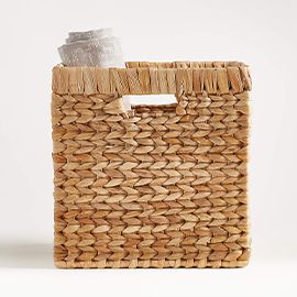 Natural Wicker Small Changing Table Basket